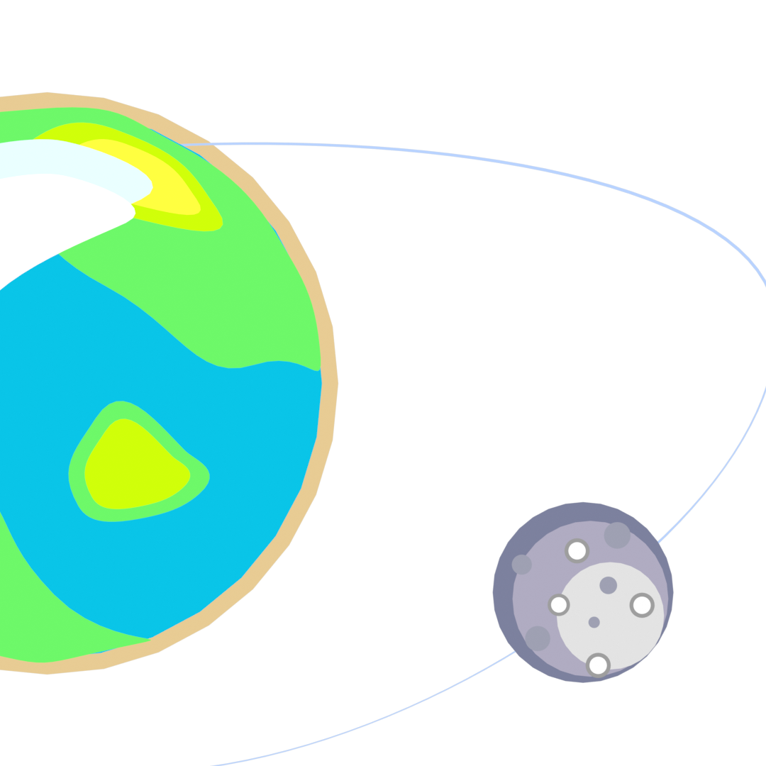 Planet-satellite orbit